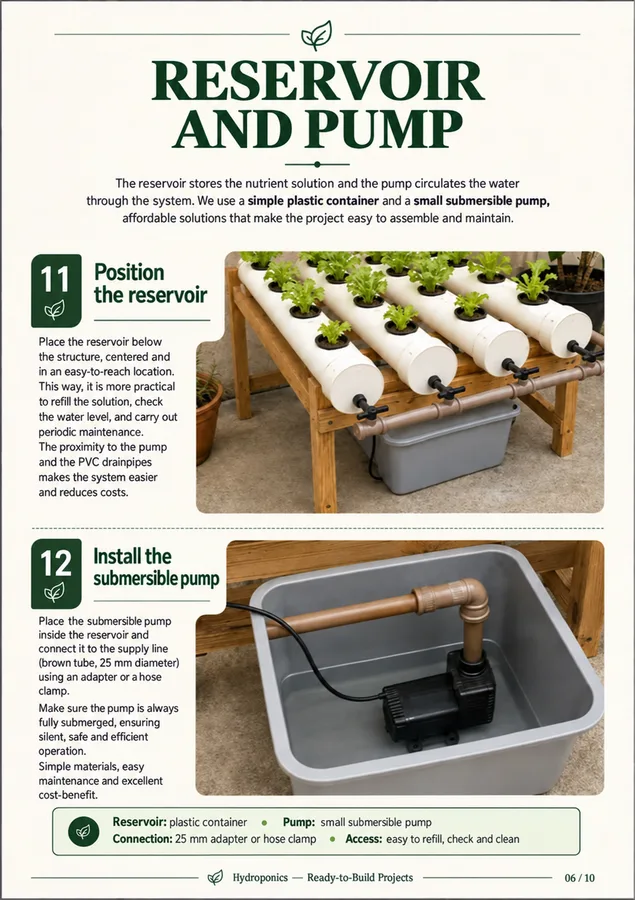 Page 6 — Reservoir and pump