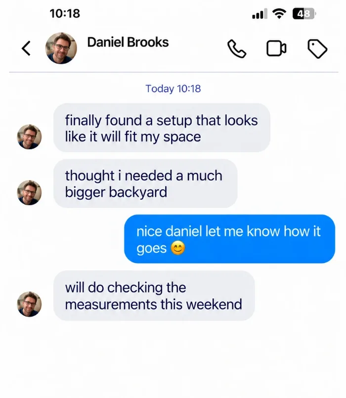 Customer message about the projects