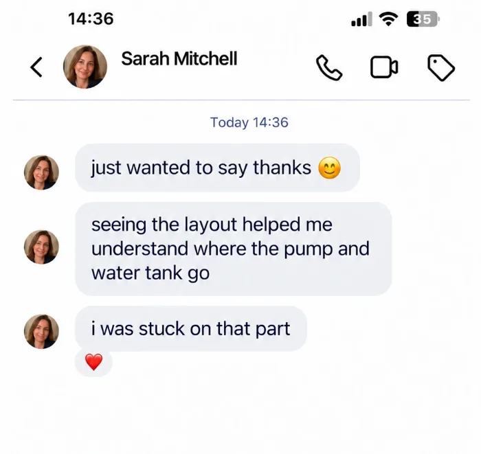 Customer message about the projects